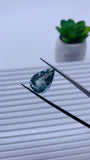 Moss Aquamarine Pear Faceted • 18x12.5 mm Size • Code #C10 • Weight 10.5 Cts • Natural Moss Aquamarine Cut Stone • AAA Quality