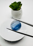 Kyanite Round Cabs - 16 to 18 mm Size - Code # K1- K4 - AAA Quality - Kyanite Cabochons - Flat Back Cabs
