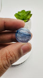 Kyanite Round Cabs - 16.50 TO 18.50 mm Size - Code # K5 - K8 - AAA Quality - Kyanite Cabochons - Flat Back Cabs