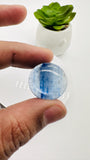 Kyanite Round Cabs - 18- 20.5 mm Size - Code # K21 - K24 - AAA Quality - Kyanite Cabochons - Flat Back Cabs