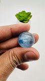 Kyanite Round Cabs - 16.5- 18.5 mm Size - Code # K29 - K32 - AAA Quality - Kyanite Cabochons - Flat Back Cabs