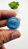 Kyanite Round Cabs - 18.5- 24.5 mm Size - Code # K33 - K36 - AAA Quality - Kyanite Cabochons - Flat Back Cabs