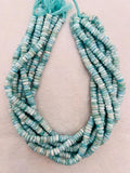 Larimar faceted 8mm Heishi , Length 16 Inch Larimar Good Quality beads - Larimar Heishi/tyre faceted Beads.