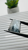 Moss Aquamarine Faceted Rectangle • 17.5X11.5 mm Size • Code #B7 • Weight 12 Cts • Natural Moss Aquamarine Emerald Cut • AAA Quality