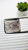 Moss Aquamarine Faceted Rectangle • 16x13 mm Size • Code #B13 • Weight 11 Cts • Natural Moss Aquamarine Emerald Cut • AAA Quality