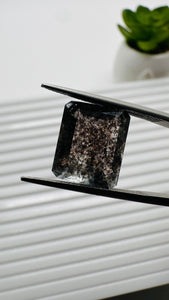 Moss Aquamarine Faceted Rectangle • 12x10 mm Size • Code #B24 • Weight 5 Cts • Natural Moss Aquamarine Emerald Cut • AAA Quality