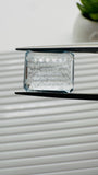 Moss Aquamarine Faceted Rectangle • 12x10 mm Size • Code #B25 • Weight 5.5 Cts • Natural Moss Aquamarine Emerald Cut • AAA Quality
