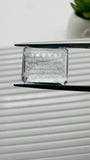 Moss Aquamarine Faceted Rectangle • 12x10 mm Size • Code #B25 • Weight 5.5 Cts • Natural Moss Aquamarine Emerald Cut • AAA Quality