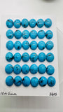 Turquoise Oval Cabs - 10x12 mm size - Pack of 1 Pc - AAA Quality - 100% Natural Turquoise- Turquoise Oval Cabochon - Flat Back Cabs