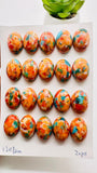Turquoise with Spiny Oyster Oval Cabochon • 13x18 mm Size • Pack of 1 Pc • AAA Quality • Turquoise Oval Cabs • Flat Back Cabs