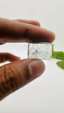 Moss Aquamarine Faceted Rectangle • 19x14 mm Size • Code #A3 • Weight 19.4 Cts • Natural Moss Aquamarine Emerald Cut • AAA Quality