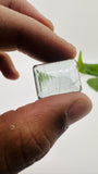 Moss Aquamarine Faceted Rectangle • 18x14 mm Size • Code #A6 • Weight 18.45 Cts • Natural Moss Aquamarine Emerald Cut • AAA Quality