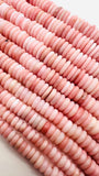 Pink Opal Irregular Roundel Beads - 6/8/10/12/14 mm size- AAA quality - Length 40 cm - Natural Peruvian Pink Opal