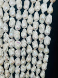 Pearl Baroque Beads- AAA Quality - Length 16 inch- length 20-23mm , Good luster - Natural Freshwater Pearl Baroque