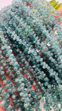 Grandidierite Faceted Drops Beads - 3-3.5 x 5-6 mm size - Code #A1 - AAA Quality - Length 16'' Grandidierite Briolette Teardrop Beads