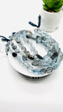 Moss Aquamarine Faceted Nuggets 8-9x 10-11 mm - Code #M5 - Length 10 Inch AAAA Quality- Moss Aquamarine Freeform Beads
