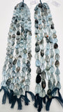 Moss Aquamarine Faceted Nuggets 9-10x 11-14 mm size - Code #M10/M11 - Length 10 Inch - AAAA Quality- Moss Aquamarine Freeform Beads