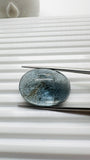 Moss Aquamarine Cabochon 27x20 mm - Code #M5 - Weight 38.5 Cts - Natural Moss Aquamarine Cabs - AAA Quality - Flat Back Cabs