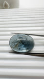 Moss Aquamarine Cabochon 27x20 mm - Code #M5 - Weight 38.5 Cts - Natural Moss Aquamarine Cabs - AAA Quality - Flat Back Cabs