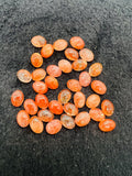 Sunstone 5X7MM Smooth Oval Cabs , Natural gemstone cabochon. Good Quality cabs ( Pack of 10 pc )