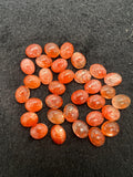 Sunstone Cabochon 9x11 MM -Pack of 4 Piece -AAA Quality cabs- Sunstone Oval Cabochon -Natural Sunstone Cabs