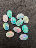 Australian Opal 14X10 mm Cabs, Pack of 1 Pieces -AAA Quality, Opal Triplet Cabochon - Australian Opal Oval Cabochon, flat bottom.