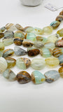 Peru Opal Nugget Beads • 14-17X11-12 mm Size • Code #P5 - Length 16 Inch • AAA Quality • Natural Peruvian Opal beads • Origin Peru