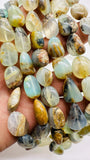 Peru Opal Nugget Beads • 14-17X11-12 mm Size • Code #P5 - Length 16 Inch • AAA Quality • Natural Peruvian Opal beads • Origin Peru