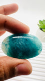 Grandidierite Oval cabs • 37x23 mm Size • Code #G1 • Weight 51.3 Cts • AAA Quality • Natural Grandidierite Cabochon