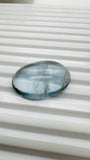 Moss Aquamarine Cabochon 28x19 mm - Code #M8 - Weight 27.5 Cts - Natural Moss Aquamarine Cabs - AAA Quality - Flat Back Cabs