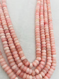 Pink Opal Roundel 8mm , Top quality beads , Length 15.5 Inch, gemstone beads Peruvian Pink Opal