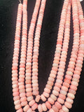 Pink Opal Roundel 8mm , Top quality beads , Length 15.5 Inch, gemstone beads Peruvian Pink Opal