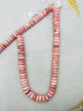 Pink Opal Roundel 16 mm , Top quality beads , Length 15.5 Inch, gemstone beads Peruvian Pink Opal