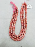 Pink Opal Heishi 10mm , Top quality beads , Length 15.5 Inch, gemstone beads Peruvian Pink Opal