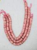 Pink Opal Heishi 14mm , Top quality beads , Length 15.5 Inch, gemstone beads Peruvian Pink Opal