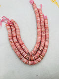 Pink Opal Heishi 14mm , Top quality beads , Length 15.5 Inch, gemstone beads Peruvian Pink Opal