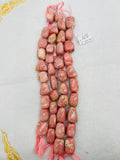 Pink Opal Nugget shape, size 14X25 mm , Top quality beads , Length 10 Inch, gemstone beads, Peruvian Pink Opal tumble beads