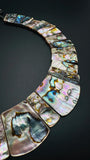 Abalone Shell Necklace -Fancy Shape - AAA Quality- Length 18'' Natural Abalone Shell Jewellery - Shell Necklace