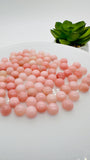Pink Opal Round Cabs - 5 mm size - Pack of 4 Pieces - AAA Quality - Natural Pink Opal Cabochon - Pink Opal Cabs