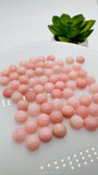 Pink Opal Round Cabs - 6 mm size - Pack of 4 Pieces - AAA Quality - Natural Pink Opal Cabochon - Pink Opal Cabs