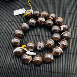 Australian Boulder Opal Beads • 16-17 mm size • Code #08 • AAA Quality • Natural Australian Opal • Rare Beads
