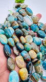 Peruvian Opal Nugget Beads • 14-15X18-20 mm • Length 16 Inch • AAA Quality • Natural Peruvian Opal beads • Origin Peru