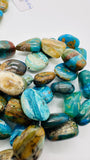 Peruvian Opal Nugget Beads • 12-14X16-18 mm • Length 16 Inch • AAA Quality • Natural Peruvian Opal beads • Origin Peru
