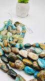 Peruvian Opal Nugget Beads • 12-14X16-18 mm • Length 16 Inch • AAA Quality • Natural Peruvian Opal beads • Origin Peru