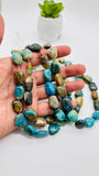 Peruvian Opal Nugget Beads • 12-14X16-18 mm • Length 16 Inch • AAA Quality • Natural Peruvian Opal beads • Origin Peru