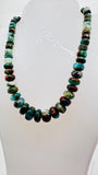 Peruvian Opal Roundel Beads • 7- 15 mm Size • Length 16 Inch • AAA Quality • Natural Peruvian Opal beads • Origin Peru