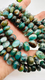 Peruvian Opal Roundel Beads • 7- 15 mm Size • Length 16 Inch • AAA Quality • Natural Peruvian Opal beads • Origin Peru