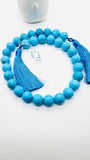 Turquoise Round Beads 14 mm size - Code #T3 - 100% Natural Turquoise - Length 41 cm - Sleeping beauty Turquoise - AAA Quality