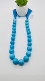 Turquoise Round Beads 16-18 mm size - Code #T7 - 100% Natural Turquoise - Length 40 cm - Sleeping beauty Turquoise - AAA Quality