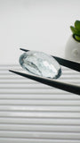 Moss Aquamarine Oval Faceted • 19x14.5 mm Size • Code #D11 • Weight 12.5 Cts • Natural Moss Aquamarine Cut Stone • AAA Quality